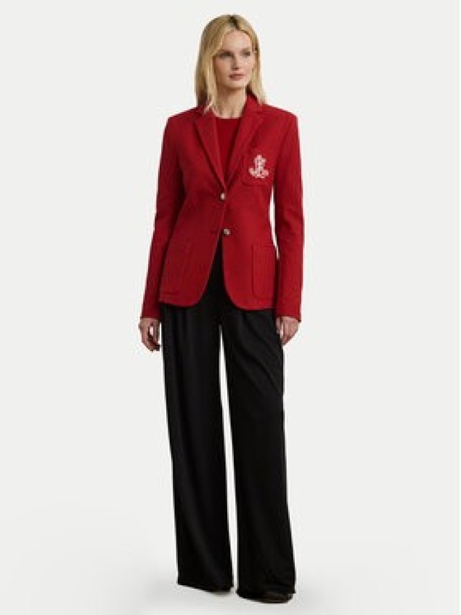 LAUREN RALPH LAUREN Marynarka 200797305026 Czerwony Slim Fit