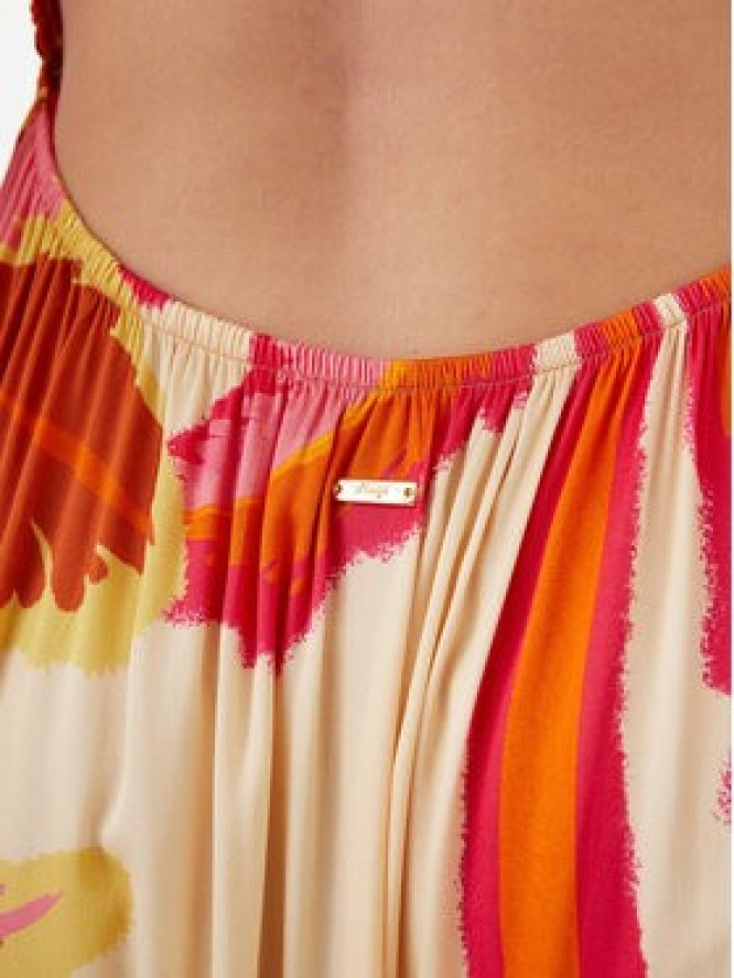 Maaji Sukienka letnia Jungle Palm Lavinia PT2707CLD001 Pomarańczowy Regular Fit