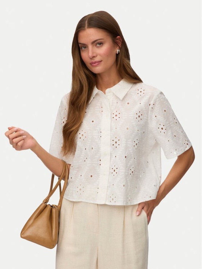 Vero Moda Koszula Eliza 10342754 Biały Regular Fit