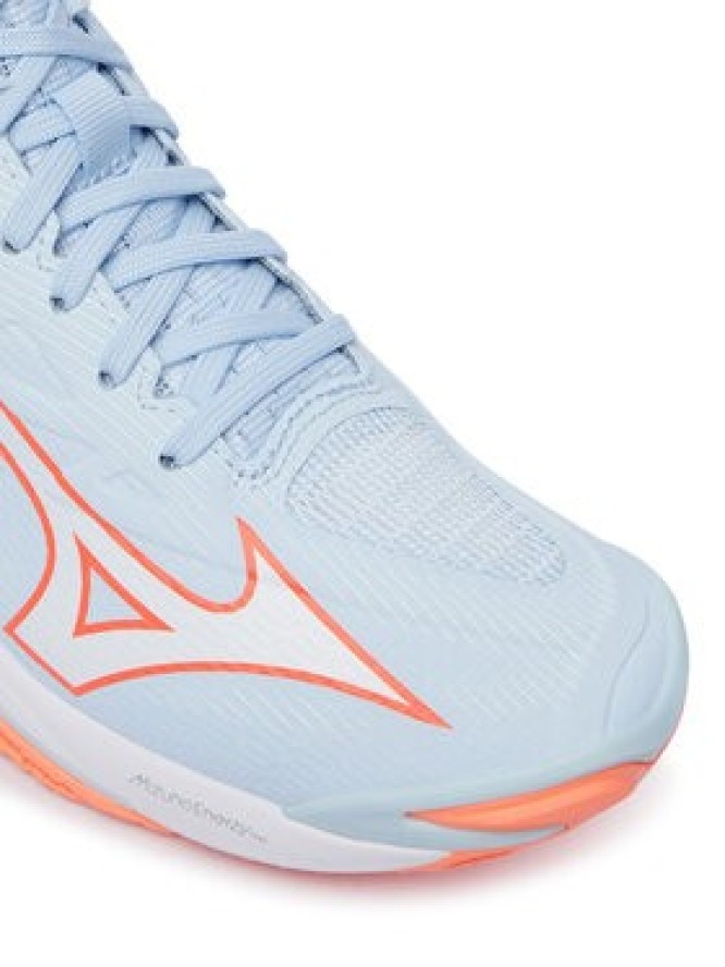 Mizuno Buty halowe Wave Lightning Elite Mid V1GC2605 Niebieski jasny