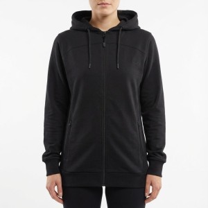 Kurtka Treningowa Oversize z Kapturem Czarna