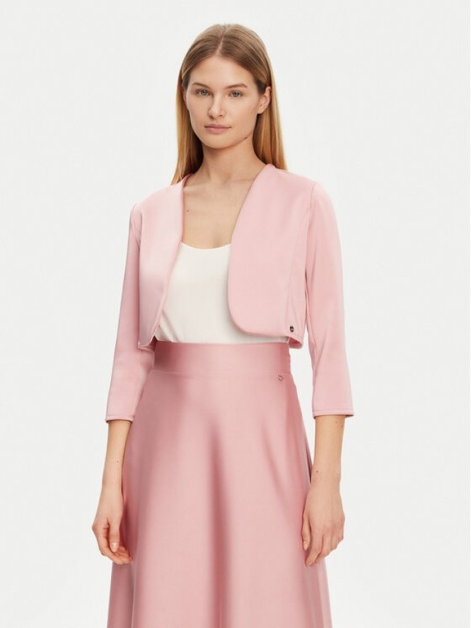 Rinascimento Bolerko CFC0122953003 Różowy Regular Fit