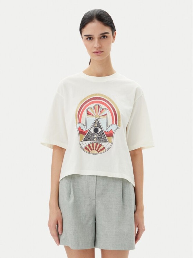 JDY T-Shirt Carla 15341561 Biały Regular Fit