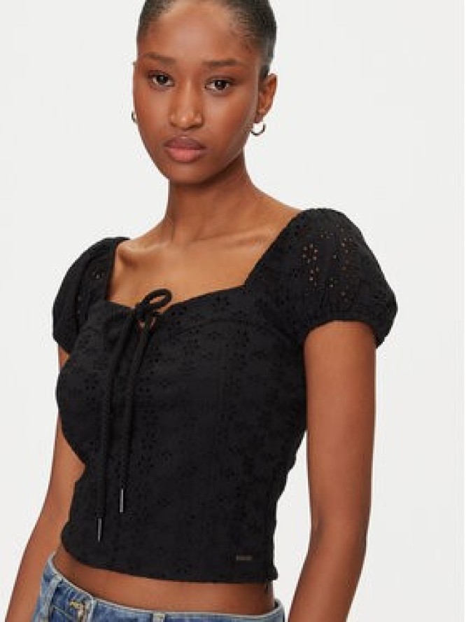 Guess Bluzka W5GP13 KCVA1 Czarny Slim Fit