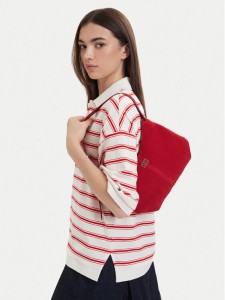 Tommy Jeans Torebka Tjw Slouchy Suede Shoulder Bag AW0AW18859 Czerwony