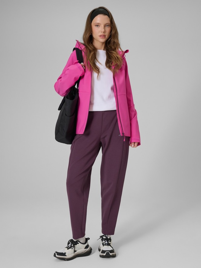 4F Kurtka przejściowa membrana 5000 damska - różowa XL