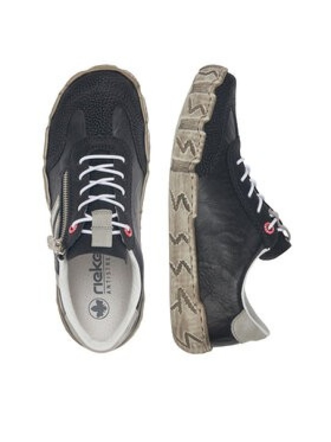 Rieker Półbuty L0363-00 Czarny