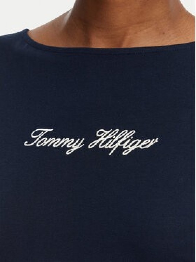 Tommy Hilfiger Top Classic WW0WW50947 Granatowy Regular Fit