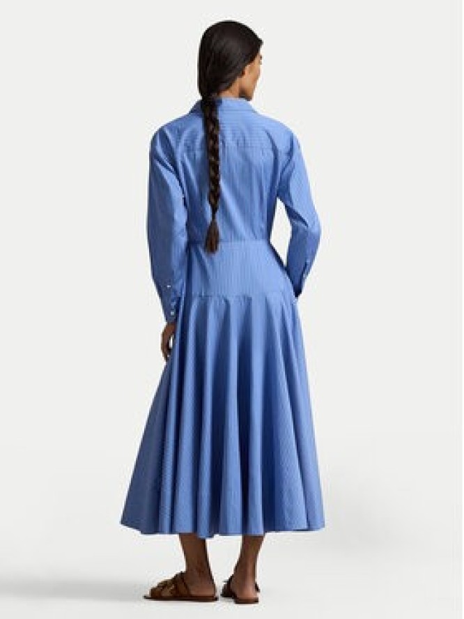 Polo Ralph Lauren Sukienka koszulowa 211A96356001 Błękitny Regular Fit