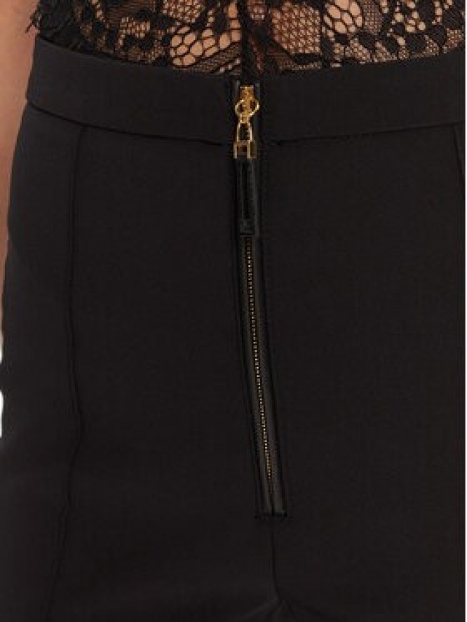 Elisabetta Franchi Spodnie materiałowe PA-122-56E2-V290 Czarny Regular Fit