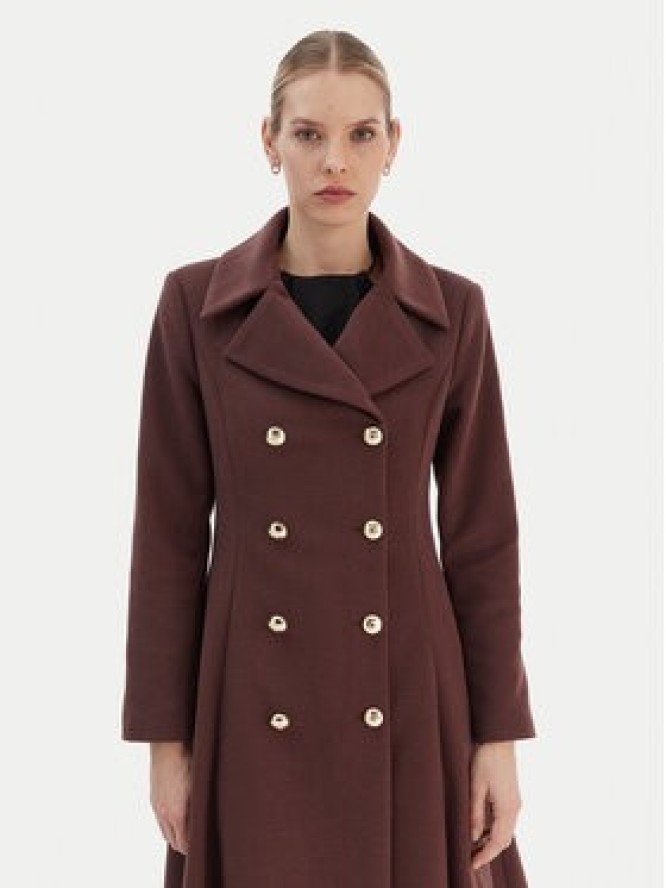 Rinascimento Płaszcz przejściowy CFC0126730003 Brązowy Regular Fit