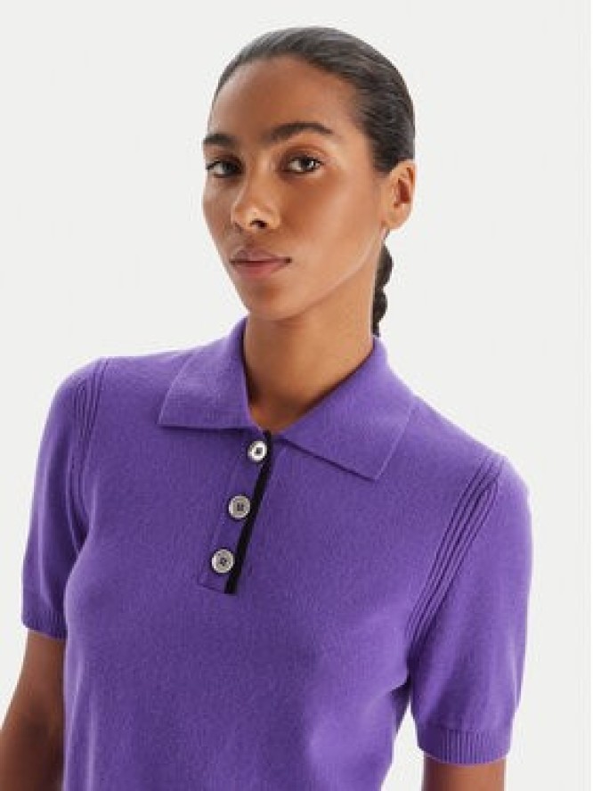 PINKO Sweter Gorgona 105450 A2Q9 Fioletowy Regular Fit