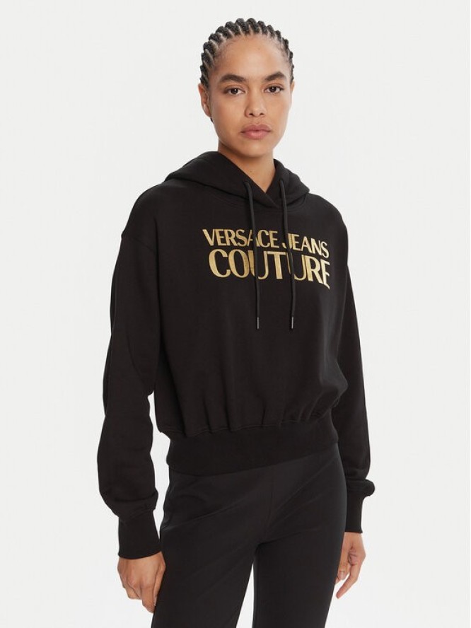 Versace Jeans Couture Bluza 79HAIT02 CF01T Czarny Regular Fit