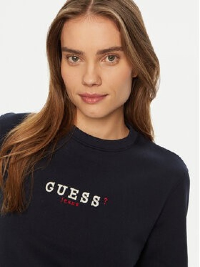 Guess Jeans Bluza W5RQ28 K68I4 Granatowy Regular Fit