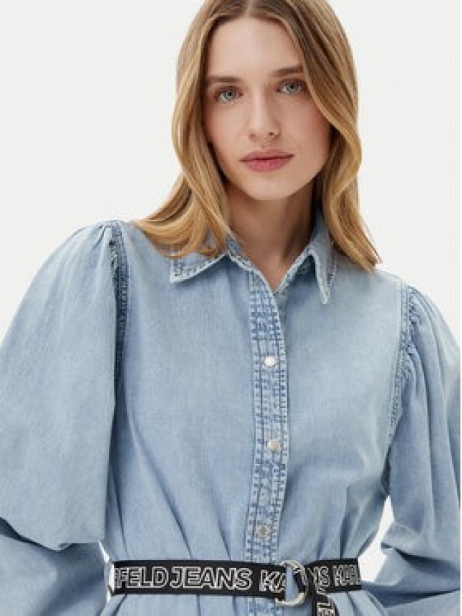 Karl Lagerfeld Jeans Sukienka jeansowa A2W13022 Niebieski Regular Fit