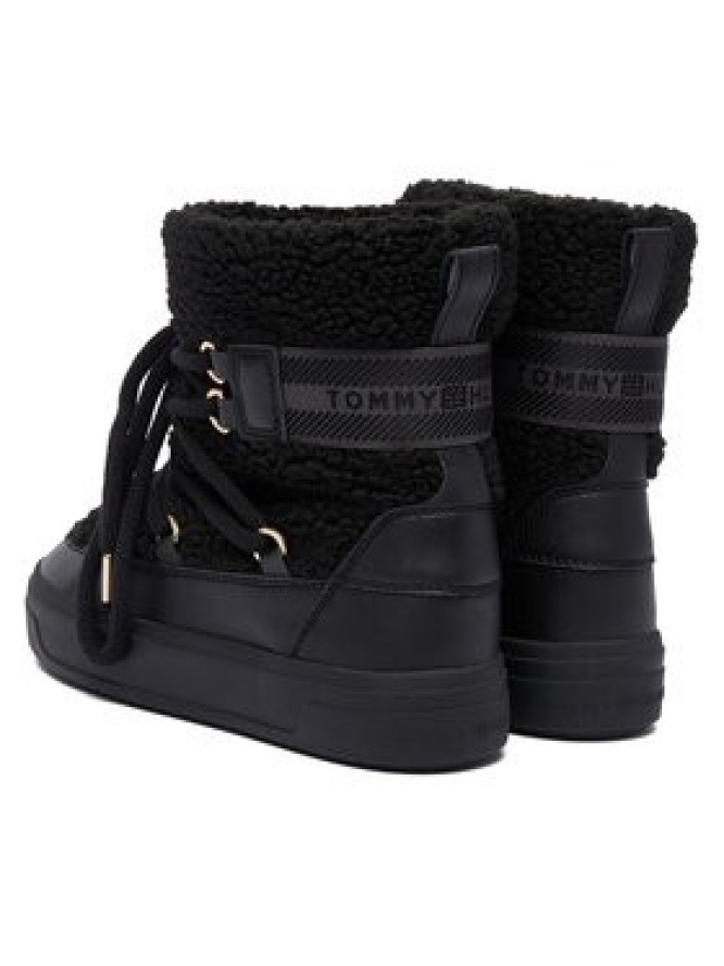 Tommy Hilfiger Śniegowce Faux Shearling Snowboot FW0FW08788 Czarny