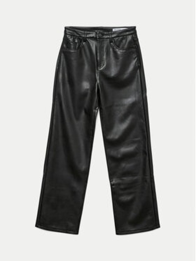 Vero Moda Spodnie z imitacji skóry Tessa 10310878 Czarny Wide Leg