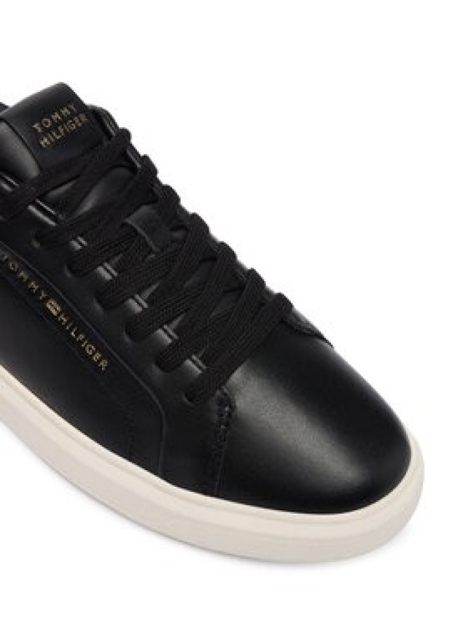 Tommy Hilfiger Sneakersy Icon Court Light Weight Shinny FW0FW08949 Czarny