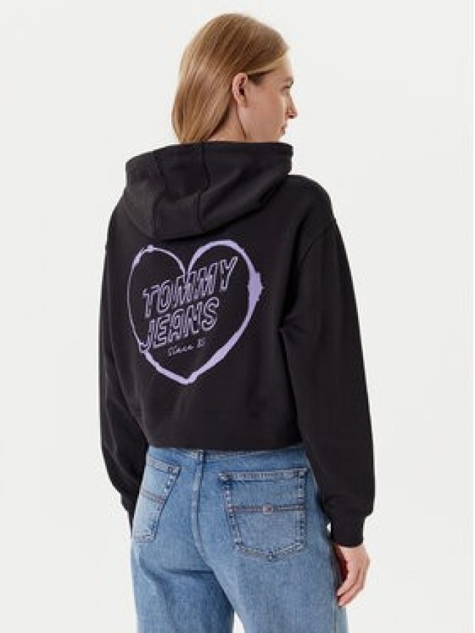 Tommy Jeans Bluza Heart DW0DW21408 Czarny Relaxed Fit