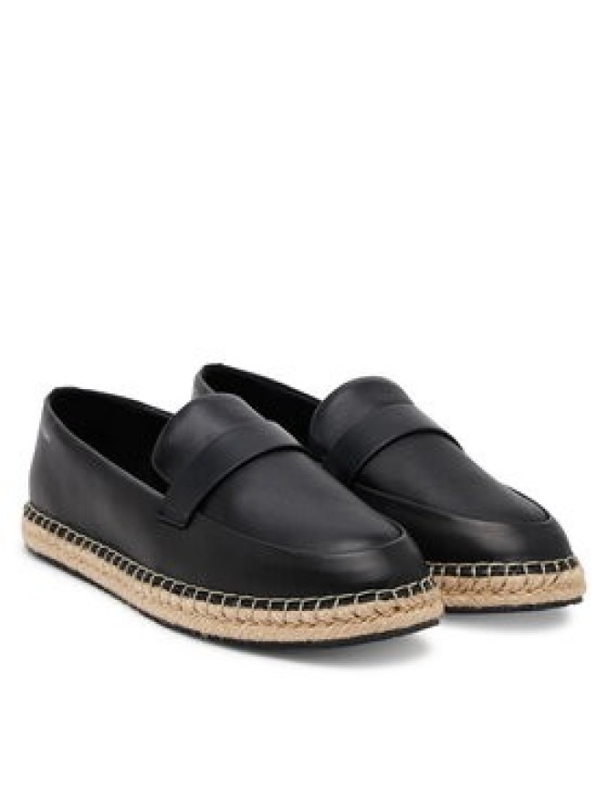 Calvin Klein Espadryle Espadrille W/Ck Hw - Lth HW0HW02390 Czarny