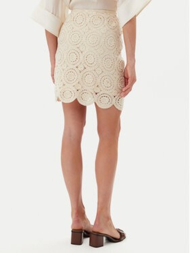 Vila Spódnica mini Risse 14105865 Beżowy Regular Fit