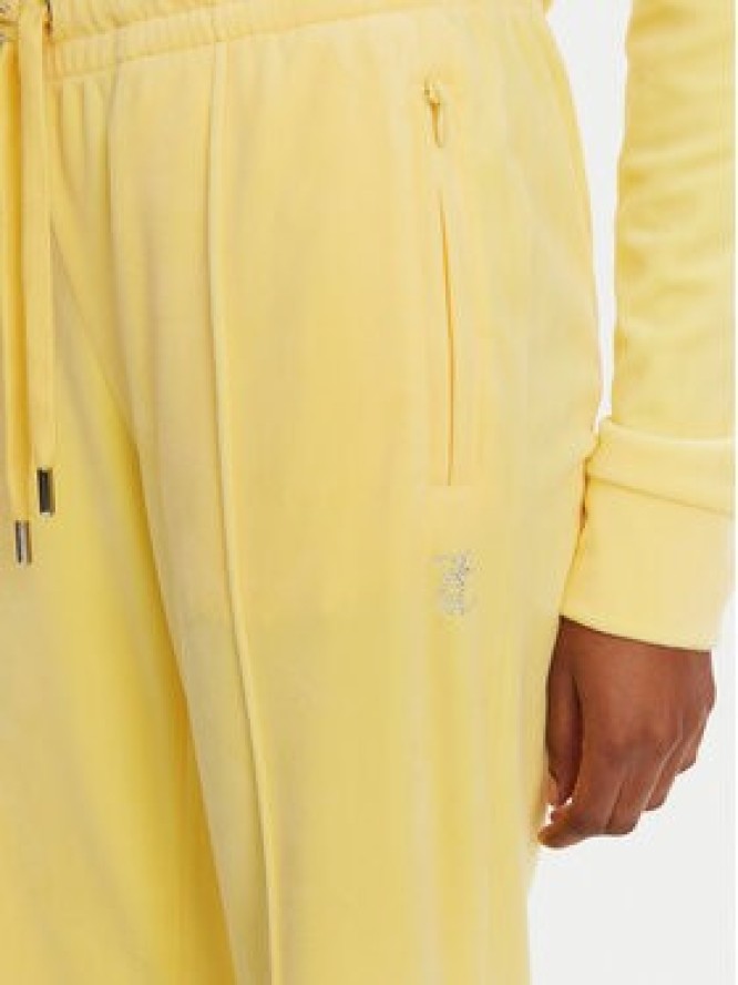 Juicy Couture Spodnie dresowe Tina JCAPW045 Żółty Regular Fit