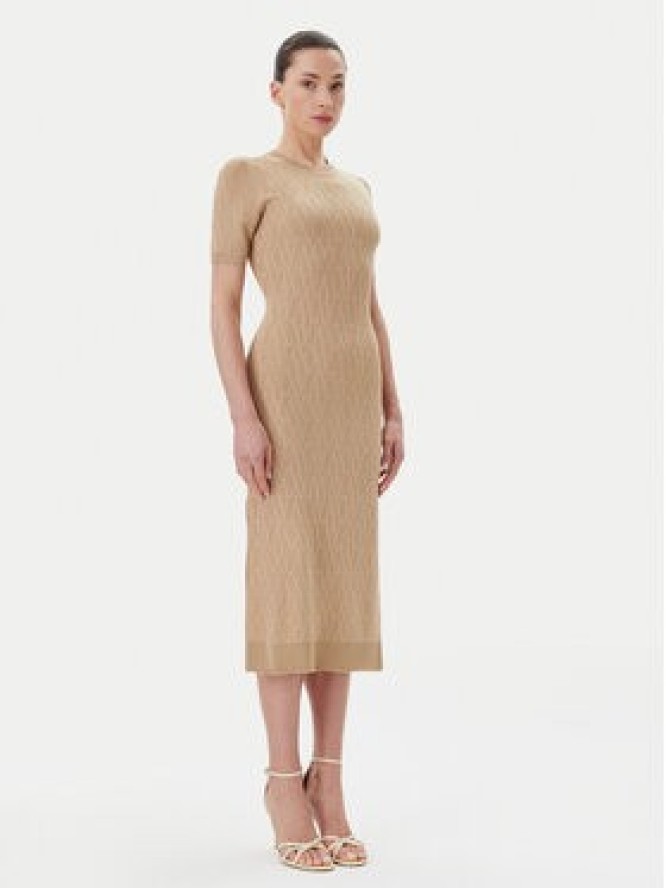 Armani Exchange Sukienka dzianinowa XW000581 AF12875 F1018 Zielony Slim Fit