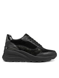 Geox Sneakersy D Spherica Ec13 D65WAB 2285 C9999 Czarny