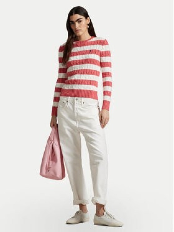 Polo Ralph Lauren Sweter 211965754001 Różowy Slim Fit