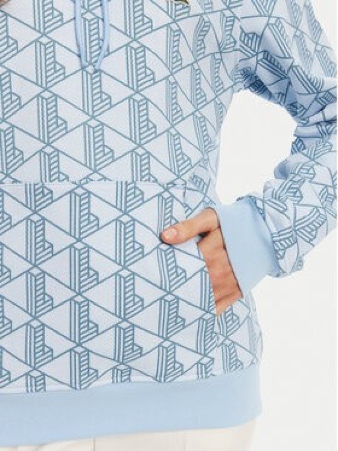 Lacoste Bluza SH2855 Błękitny Classic Fit