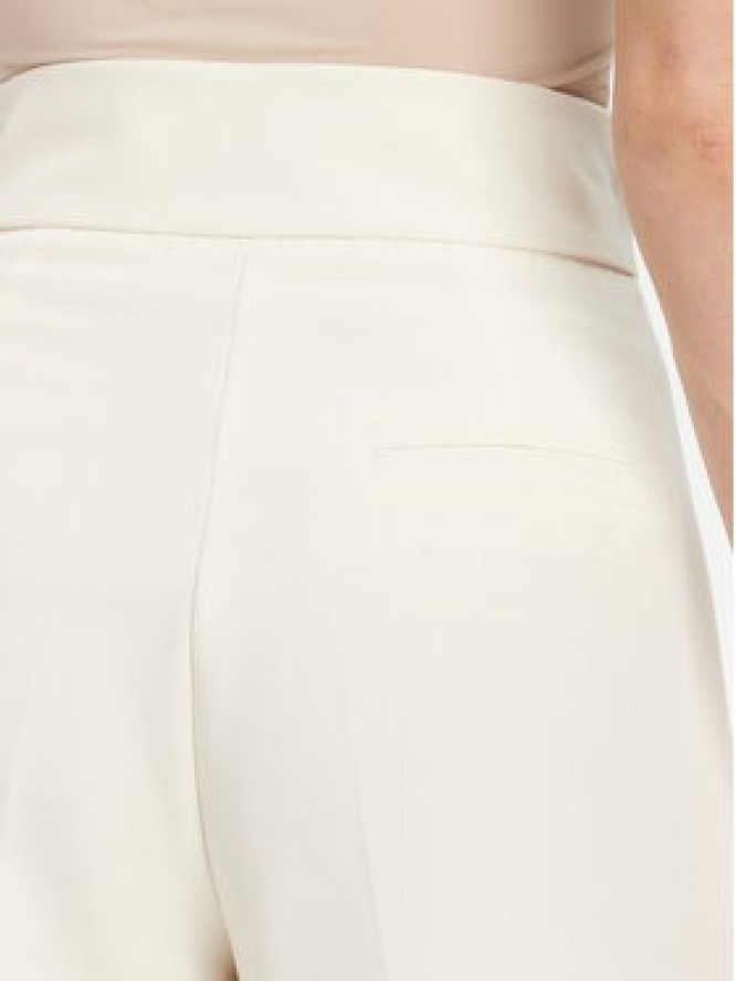 Maryley Spodnie materiałowe 25EB680/M25/43VA Écru Regular Fit