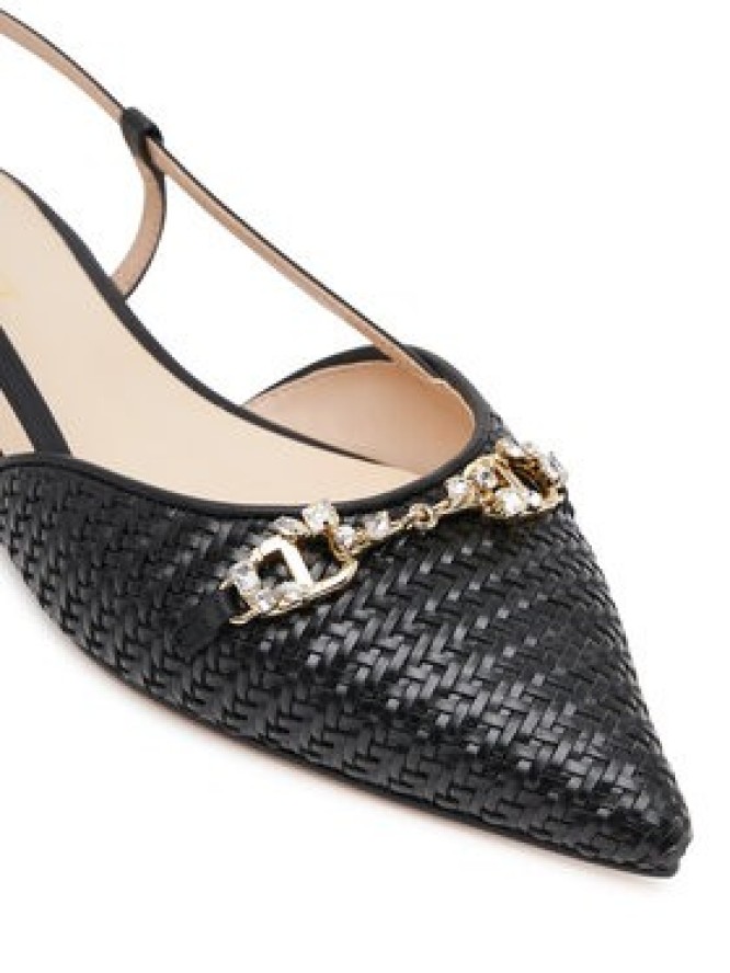 TWINSET Sandały 251TGT052 Czarny