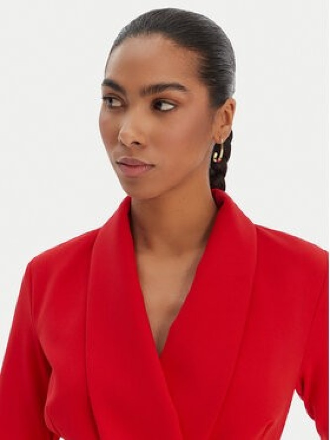 Rinascimento Sukienka koktajlowa CFC0126777003 Czerwony Slim Fit