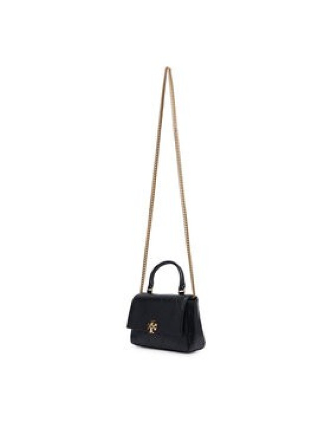 Tory Burch Torebka Charlie Quilted Mini Top Handle Chain Wallet 186032 Czarny