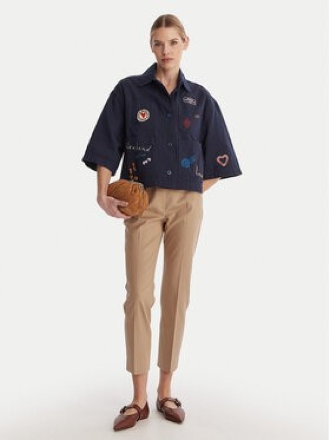 Weekend Max Mara Spodnie materiałowe Vite 2615131031 Beżowy Slim Fit