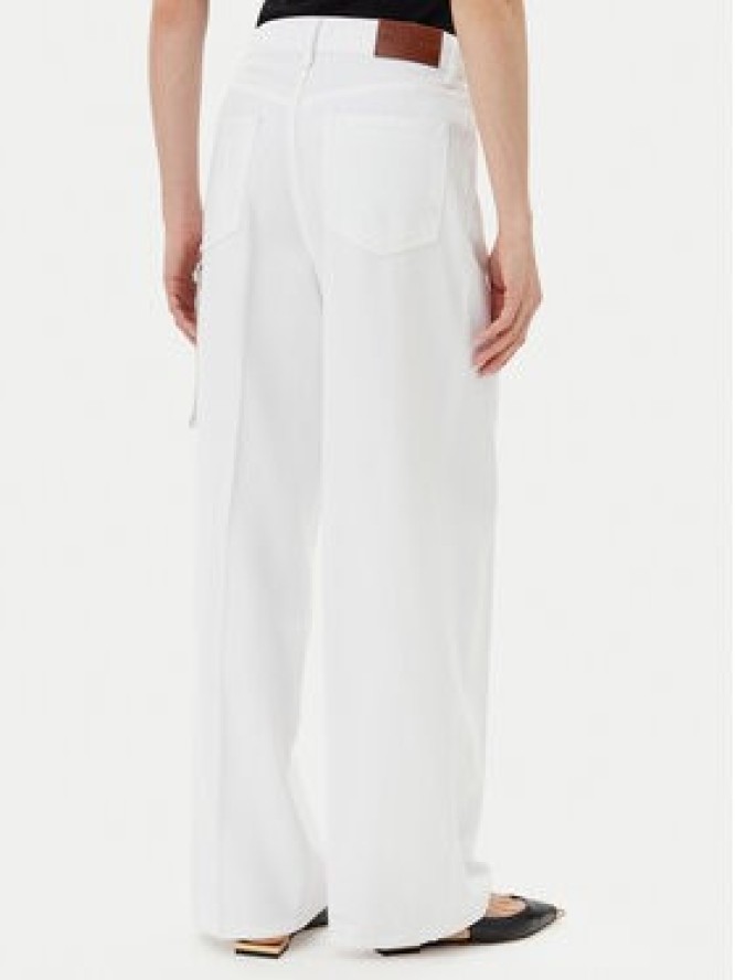 PINKO Jeansy 104601 A2DO Biały Relaxed Fit