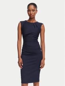 Rinascimento Sukienka koktajlowa CFC0130273003 Granatowy Slim Fit