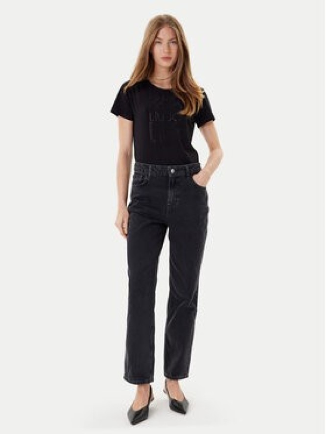 Liu Jo Sport T-Shirt TF5166 JS003 Czarny Regular Fit