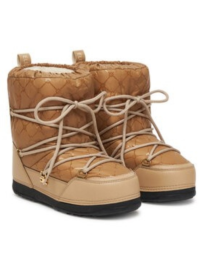 Elisabetta Franchi Śniegowce F4A6-E0457-1860 D Beżowy