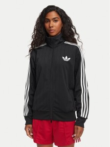 adidas Bluza Pinstripe Firebird KS6786 Czarny Loose Fit