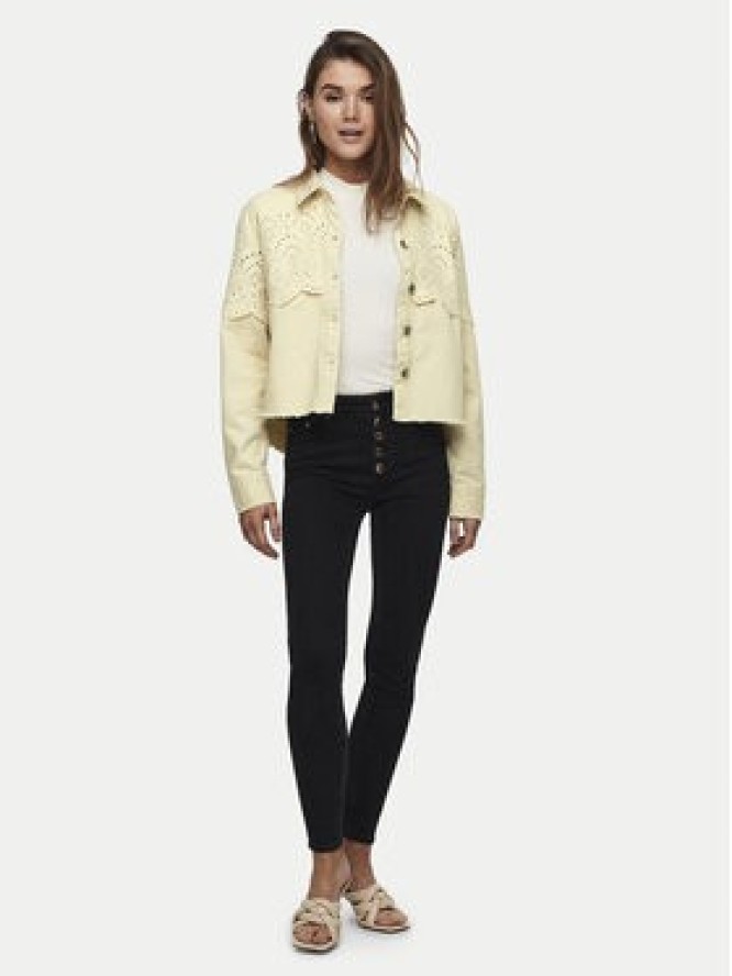 ONLY Kurtka jeansowa Elena 15232378 Beżowy Regular Fit