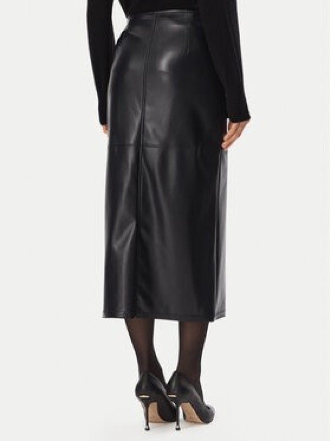 Marella Spódnica z imitacji skóry Emme by Marella Utile 2625776012 Granatowy Slim Fit