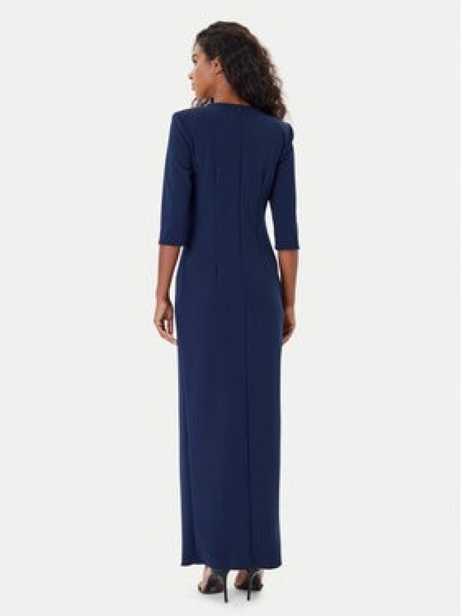 Rinascimento Sukienka wieczorowa CFC0125271003 Granatowy Slim Fit