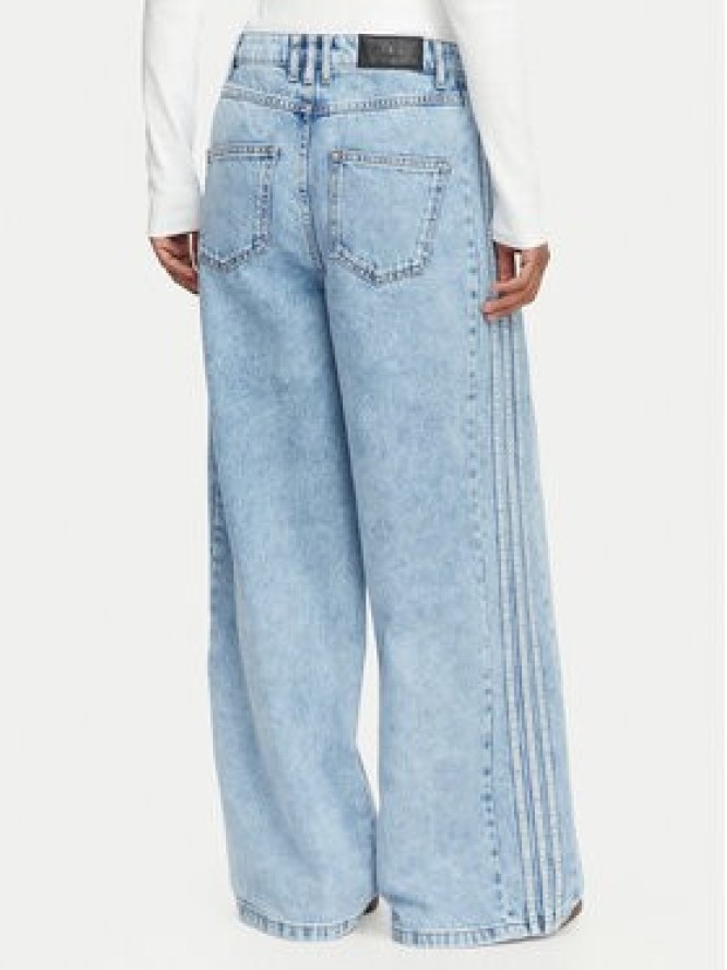 adidas Jeansy Adibreak Mid Rise Wide Leg Denim Pant KT2651 Niebieski jasny Wide Leg