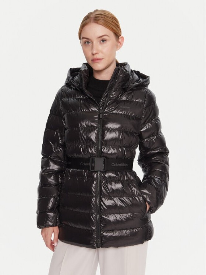 Calvin Klein Kurtka zimowa LV044D542G Czarny Regular Fit