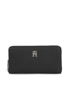 Tommy Hilfiger Portfel Th Emblem Large Za AW0AW15181 Czarny
