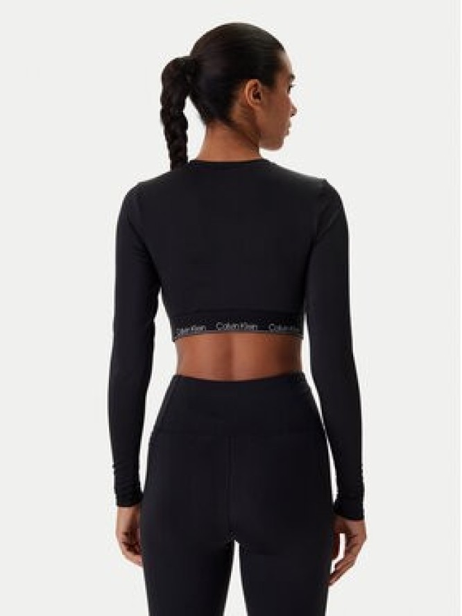 Calvin Klein Swimwear Bluzka LV00Q61128 Czarny Slim Fit