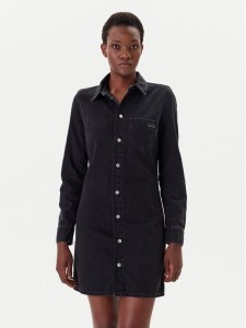 Calvin Klein Jeans Sukienka jeansowa J20J225171 Czarny Slim Fit