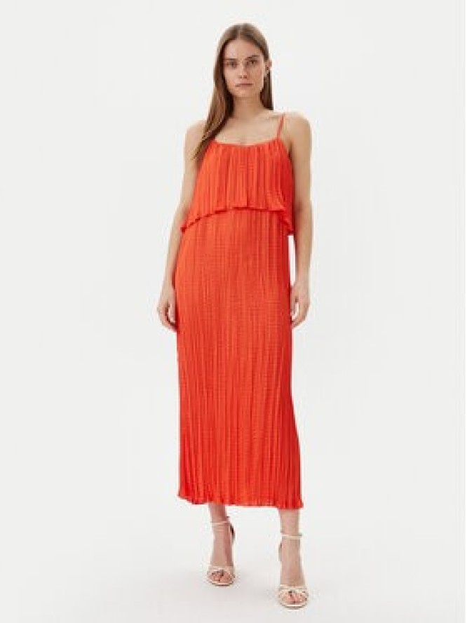 Lola Casademunt by Maite Sukienka letnia MS2516003 Pomarańczowy Regular Fit