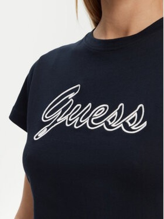 Guess T-Shirt V5GI02 K9RM1 Granatowy Slim Fit